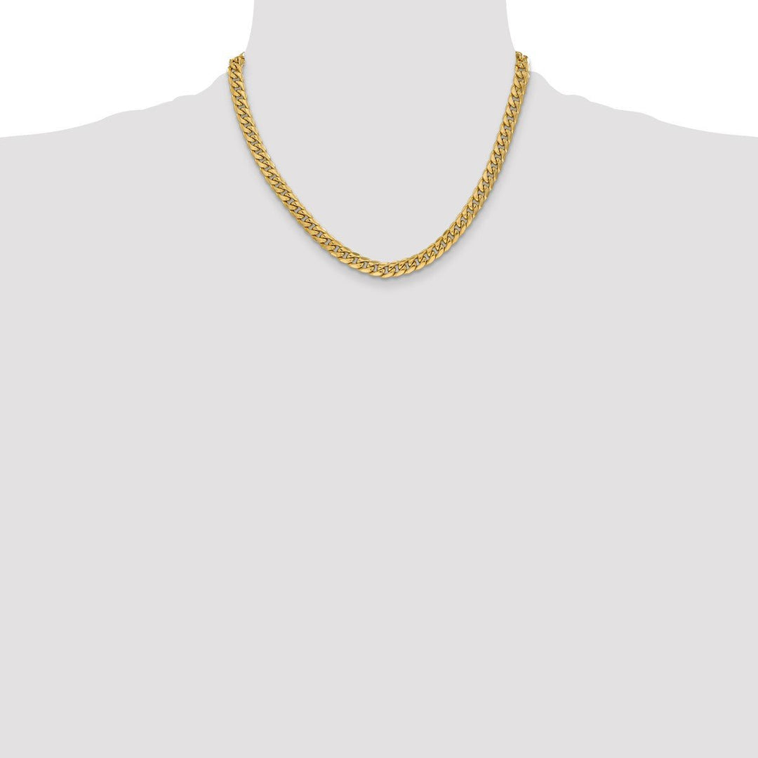Gold 6mm Cuban Chain, 18