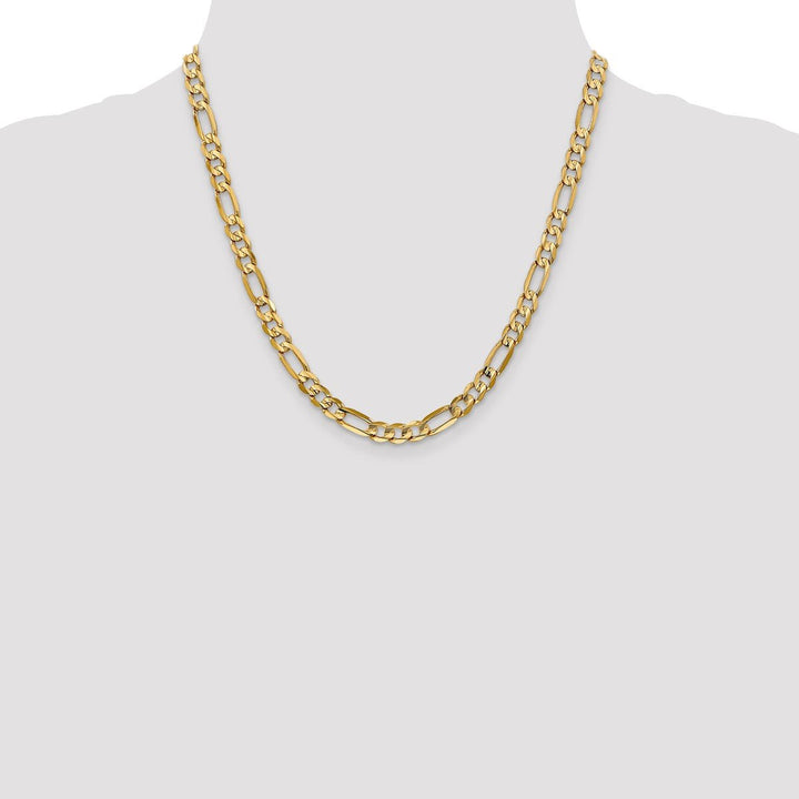 Gold 6mm Figaro Bracelet, 20" - Bracelet - Design Jewellers Edmonton