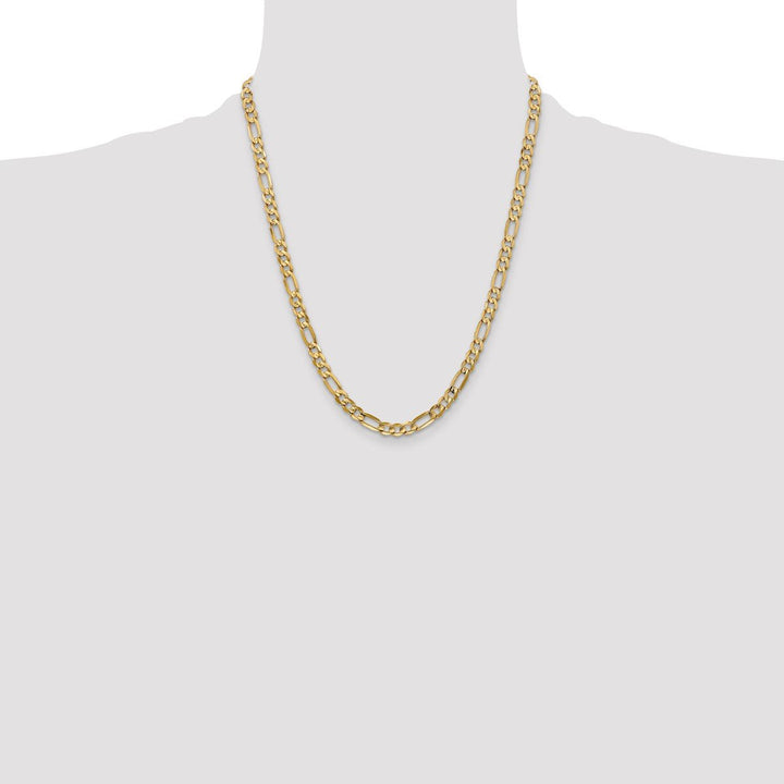 Gold 6mm Figaro Bracelet, 22" - Bracelet - Design Jewellers Edmonton