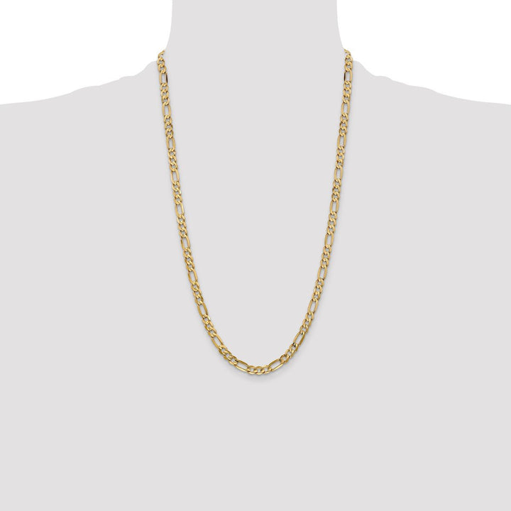 Gold 6mm Figaro Bracelet, 26" - Bracelet - Design Jewellers Edmonton