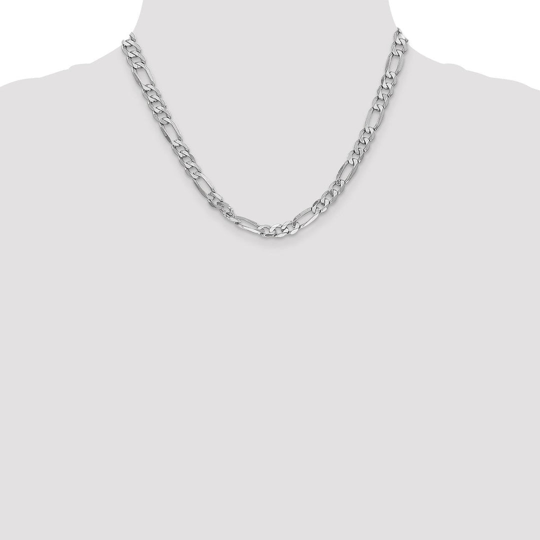 Gold 6mm Figaro Chain, 18