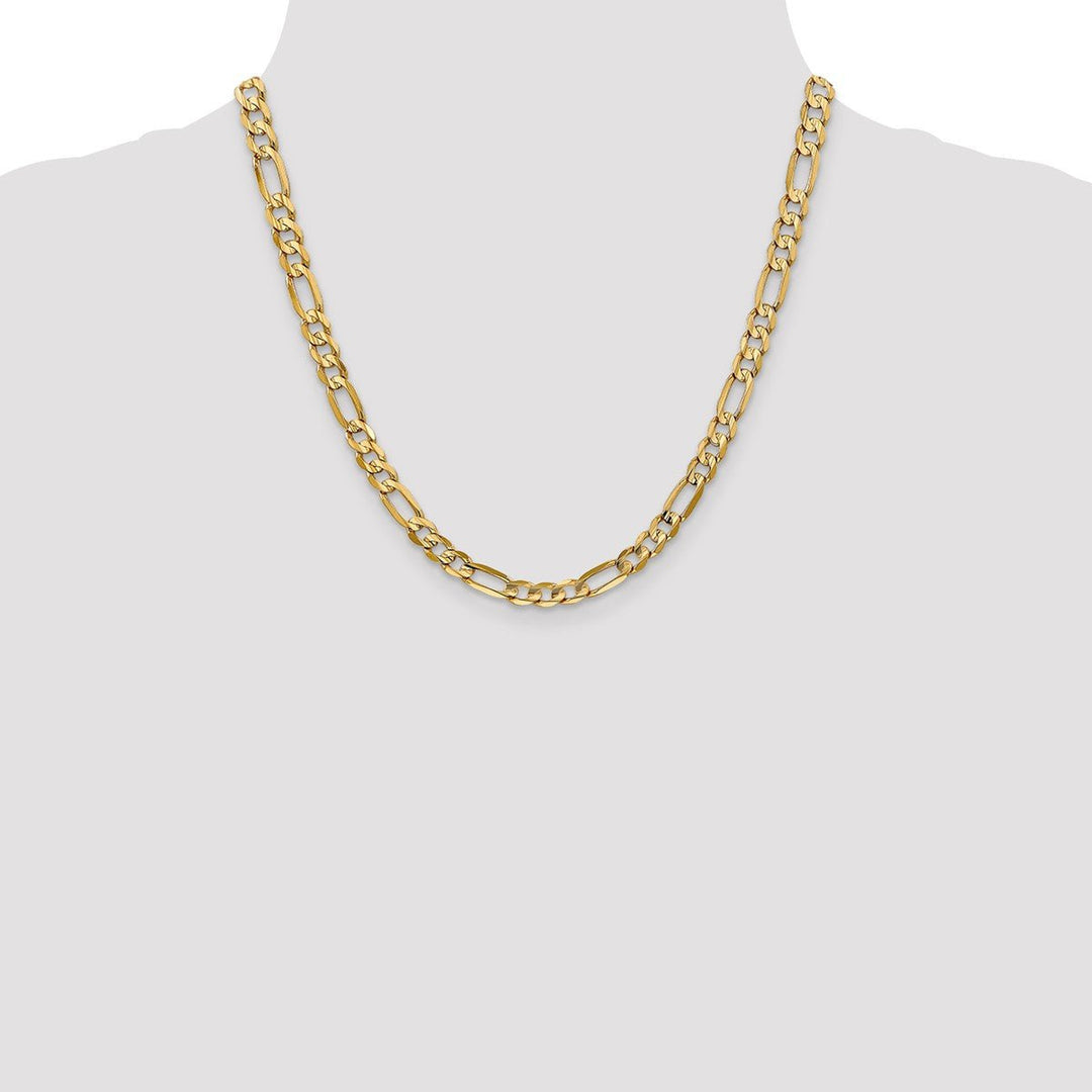 Gold 6mm Figaro Chain, 20