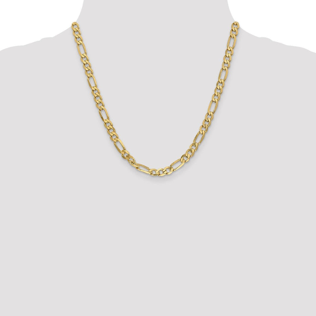 Gold 6mm Figaro Chain, 20