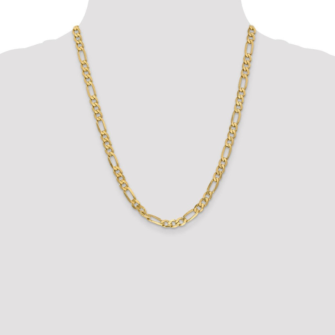 Gold 6mm Figaro Chain, 22