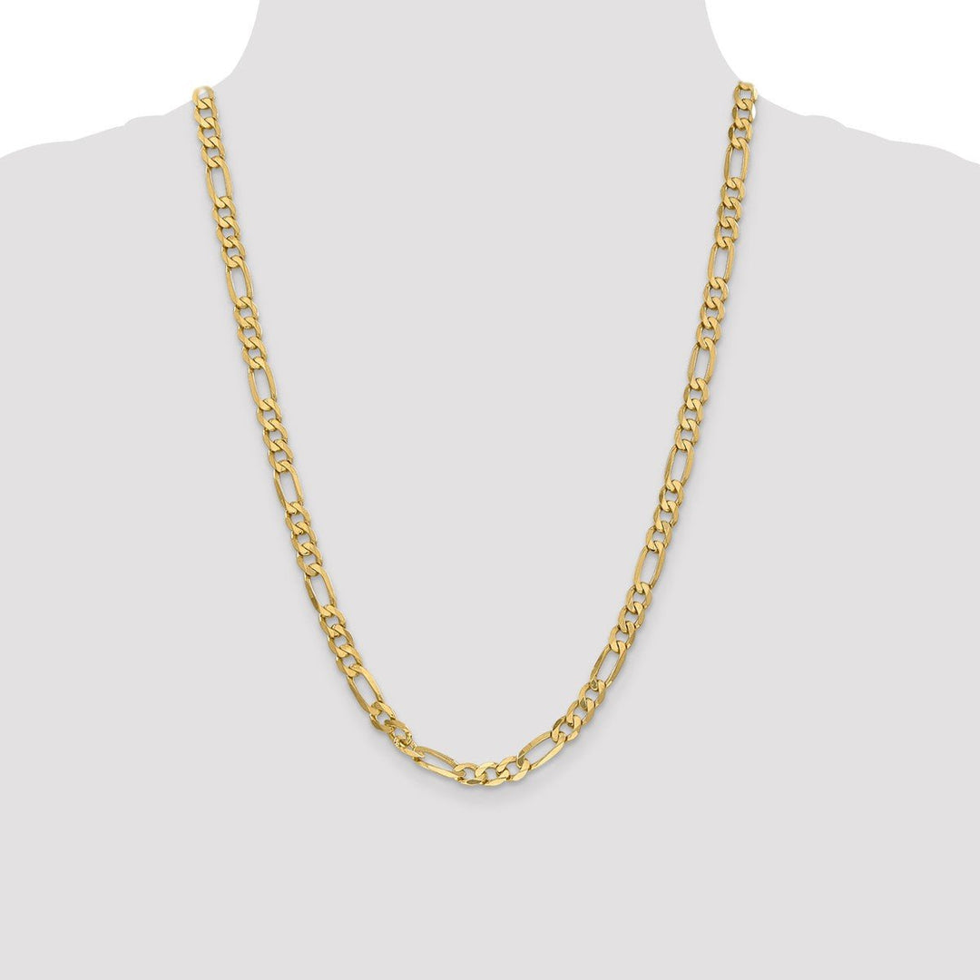Gold 6mm Figaro Chain, 24