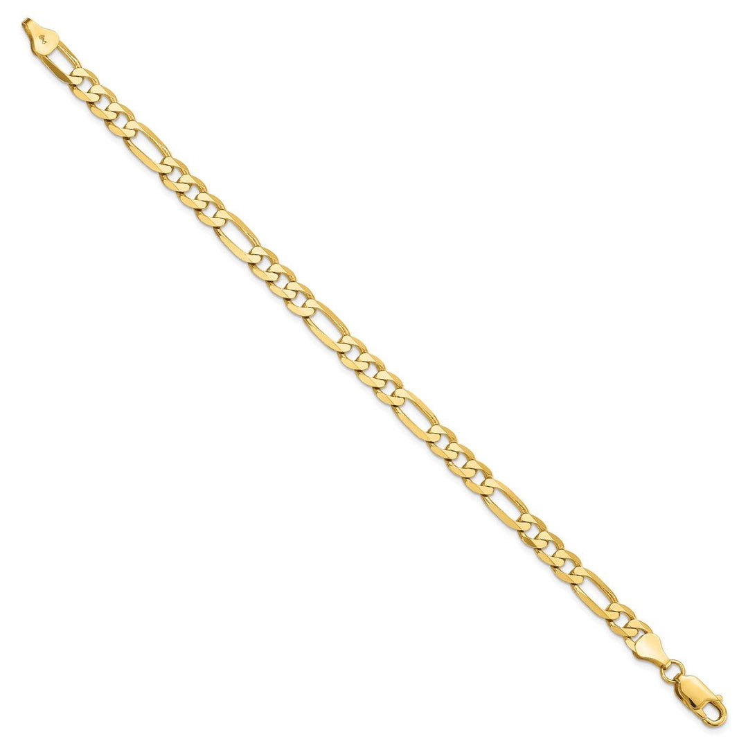 Gold 6mm Figaro Chain, 7