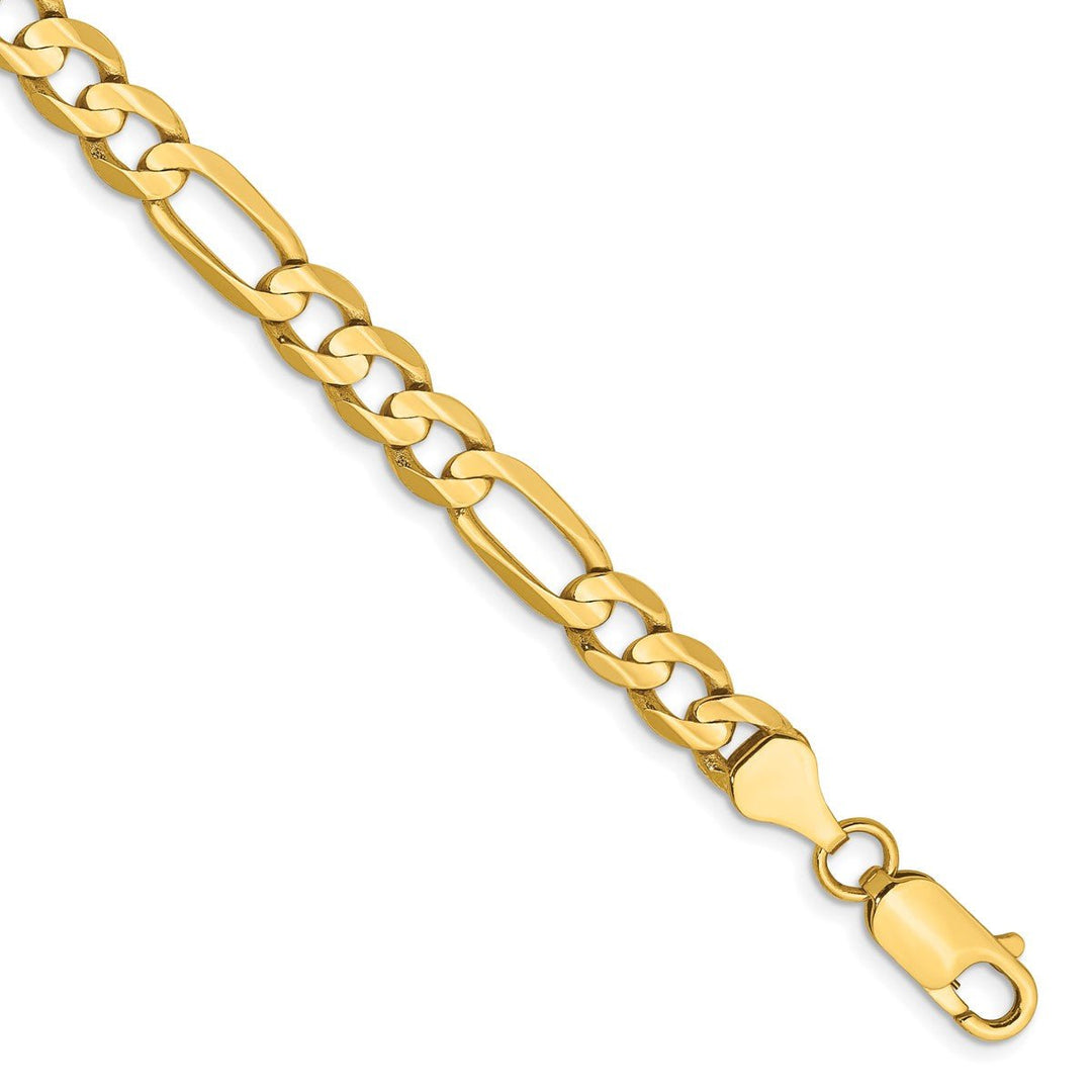 Gold 6mm Figaro Chain, 8