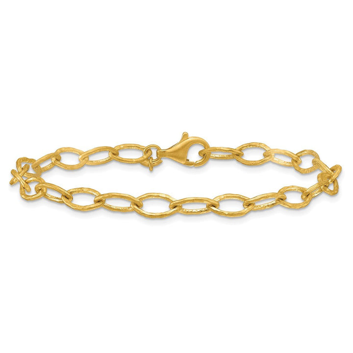 Gold 6mm Link, Other Bracelet, 7.5" - Bracelet - Design Jewellers Edmonton