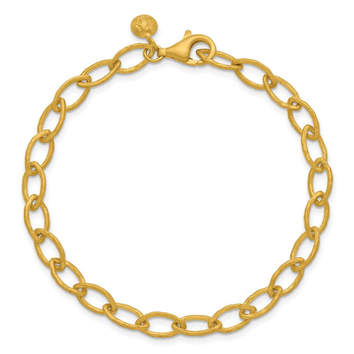 Gold 6mm Link, Other Bracelet, 7.5" - Bracelet - Design Jewellers Edmonton