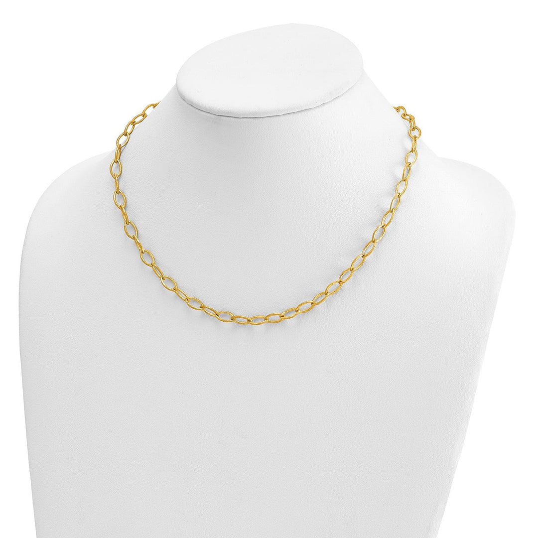 Gold 6mm Link, Other Necklace, 18