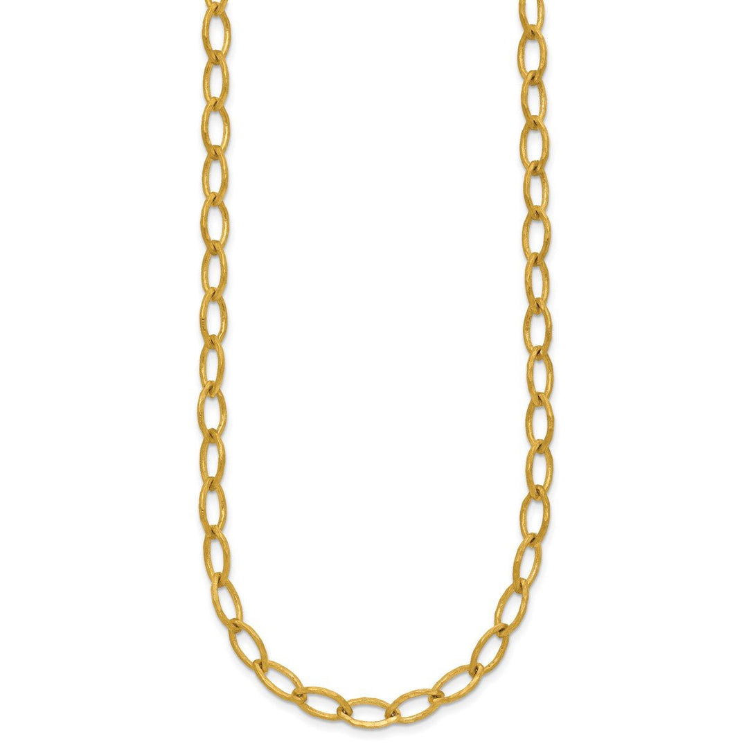 Gold 6mm Link, Other Necklace, 18