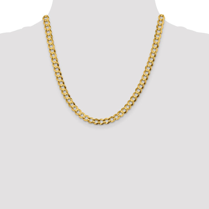 Gold 7.2mm Cuban Chain, 20" - Chain - Design Jewellers Edmonton