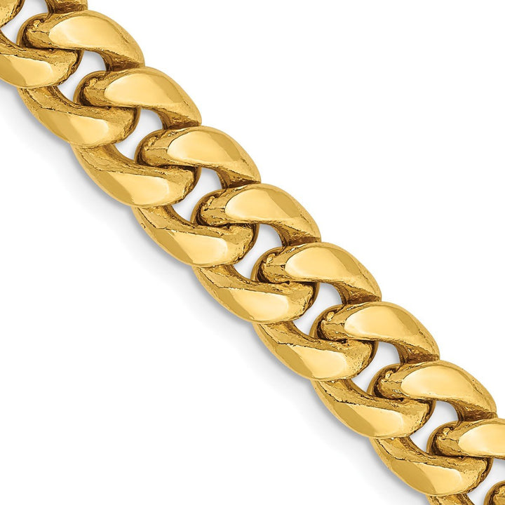 Gold 7.3mm Cuban Chain, 18" - Chain - Design Jewellers Edmonton