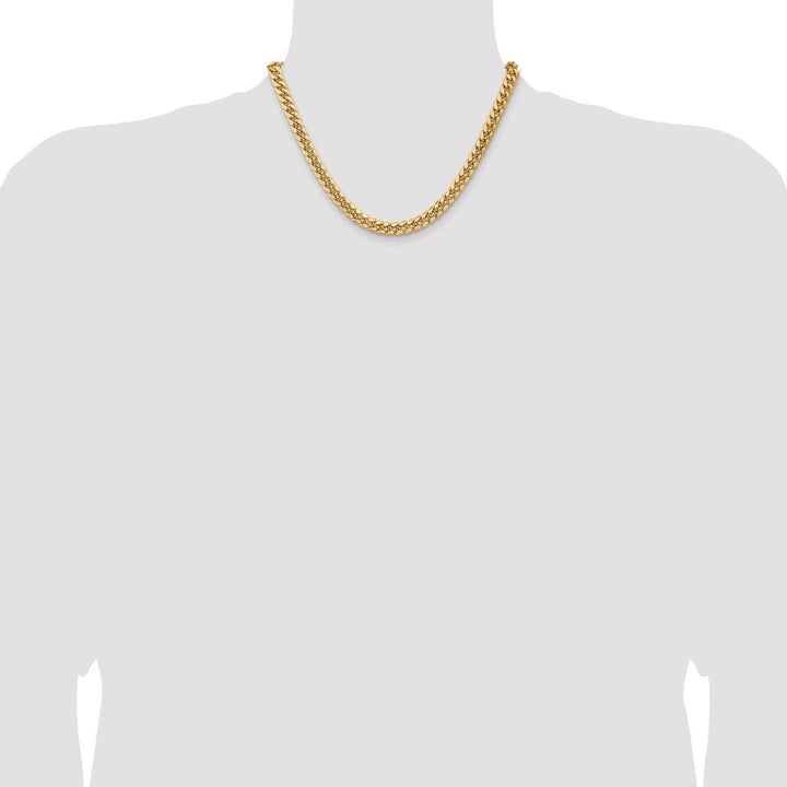 Gold 7.3mm Cuban Chain, 18" - Chain - Design Jewellers Edmonton