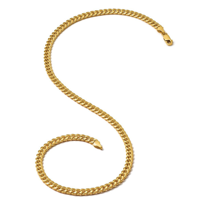 Gold 7.3mm Cuban Chain, 20" - Chain - Design Jewellers Edmonton