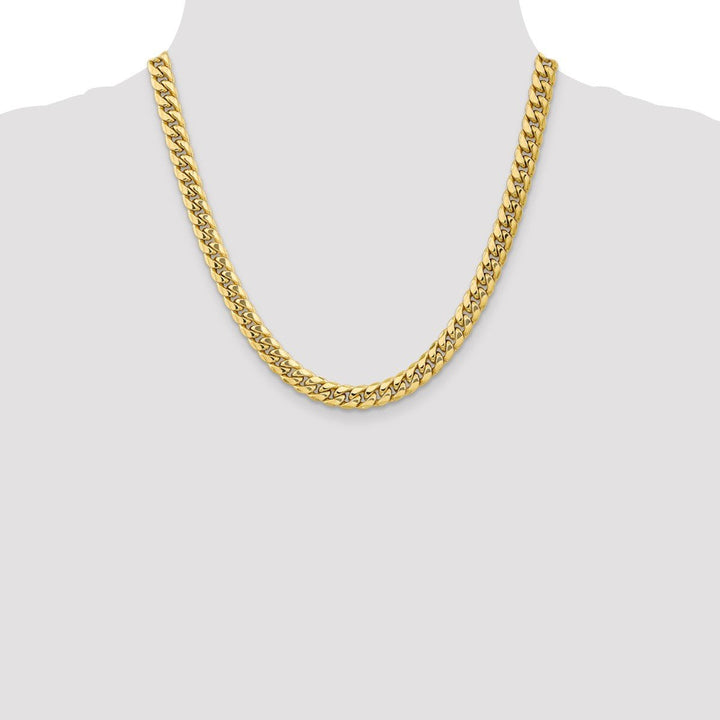 Gold 7.3mm Cuban Chain, 20" - Chain - Design Jewellers Edmonton