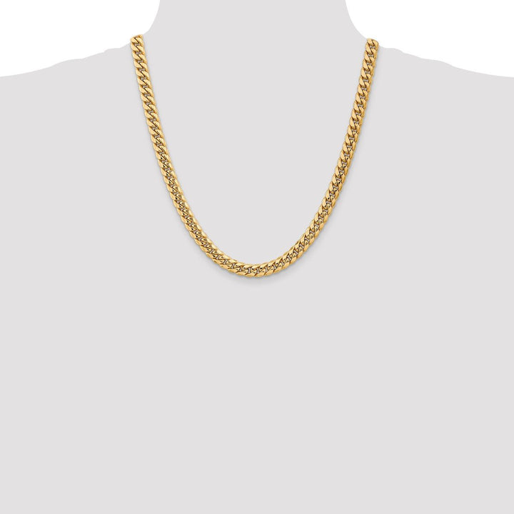 Gold 7.3mm Cuban Chain, 22" - Chain - Design Jewellers Edmonton