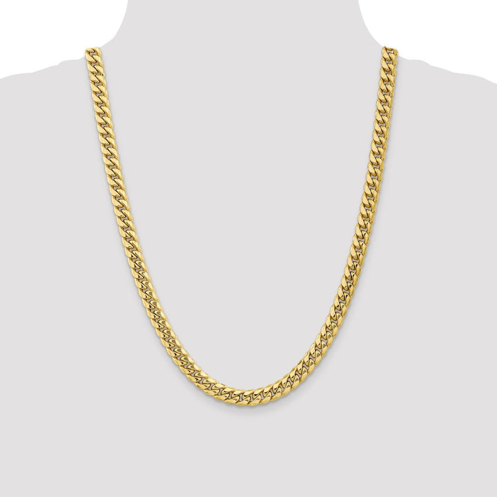 Gold 7.3mm Cuban Chain, 24" - Chain - Design Jewellers Edmonton