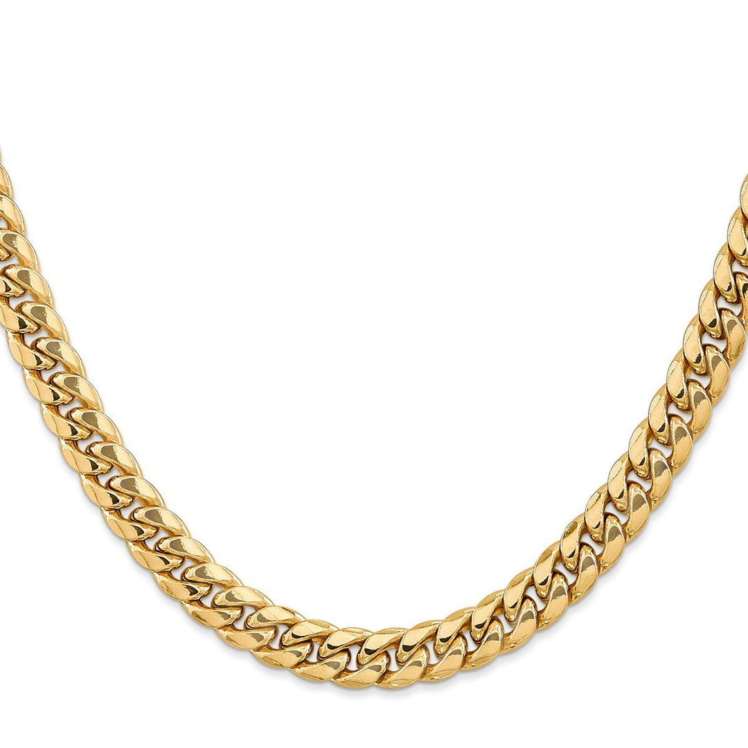 Gold 7.3mm Cuban Chain, 26