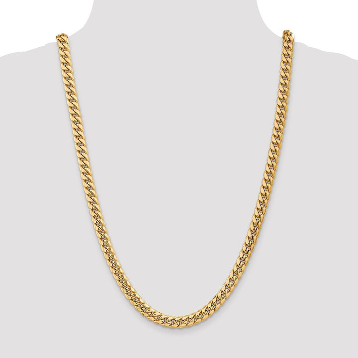 Gold 7.3mm Cuban Chain, 26" - Chain - Design Jewellers Edmonton