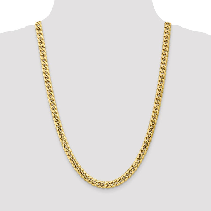 Gold 7.3mm Cuban Chain, 26" - Chain - Design Jewellers Edmonton