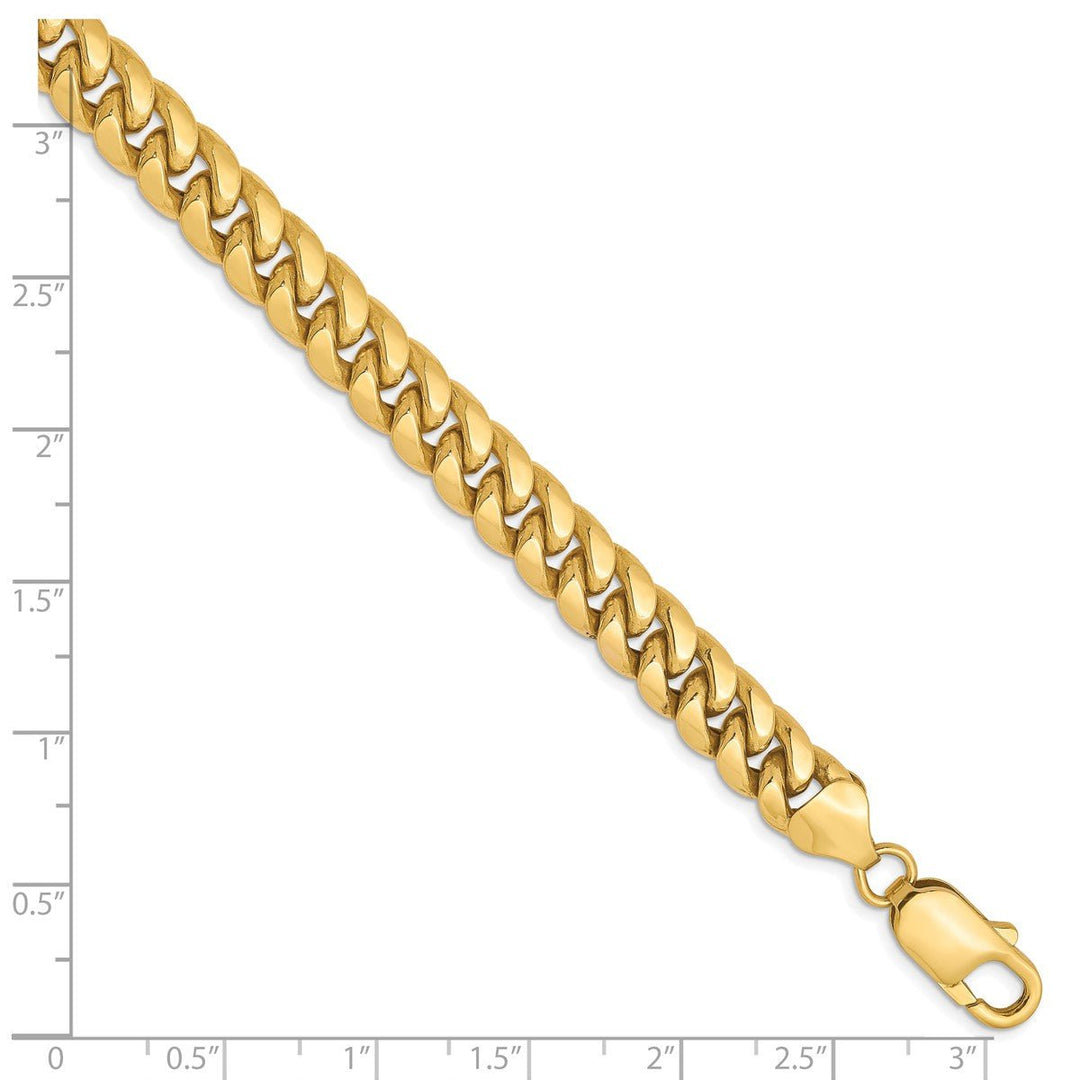 Gold 7.3mm Cuban Chain, 8