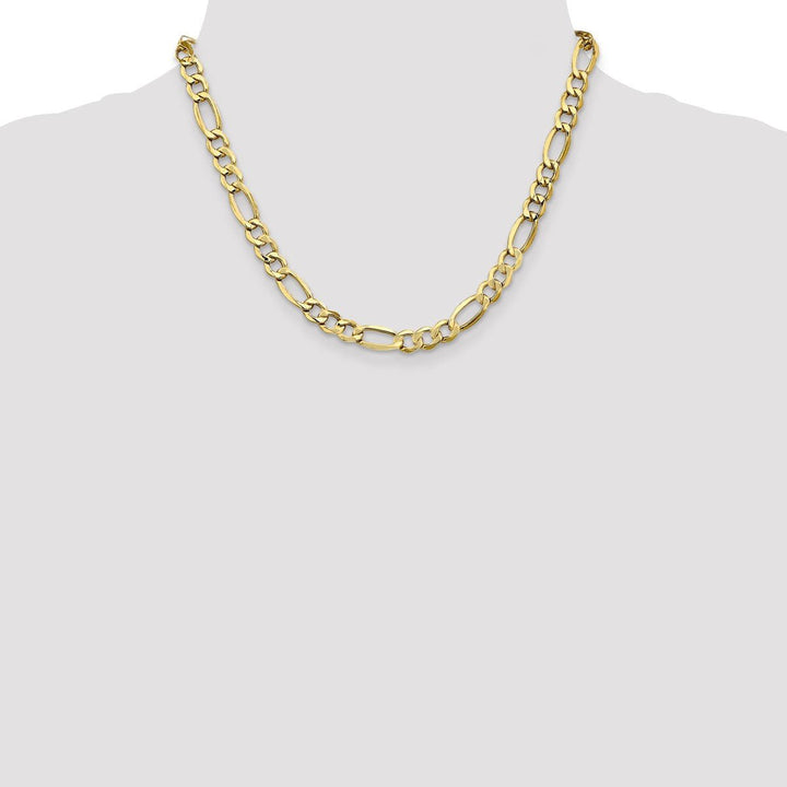Gold 7.3mm Figaro Chain, 18" - Chain - Design Jewellers Edmonton