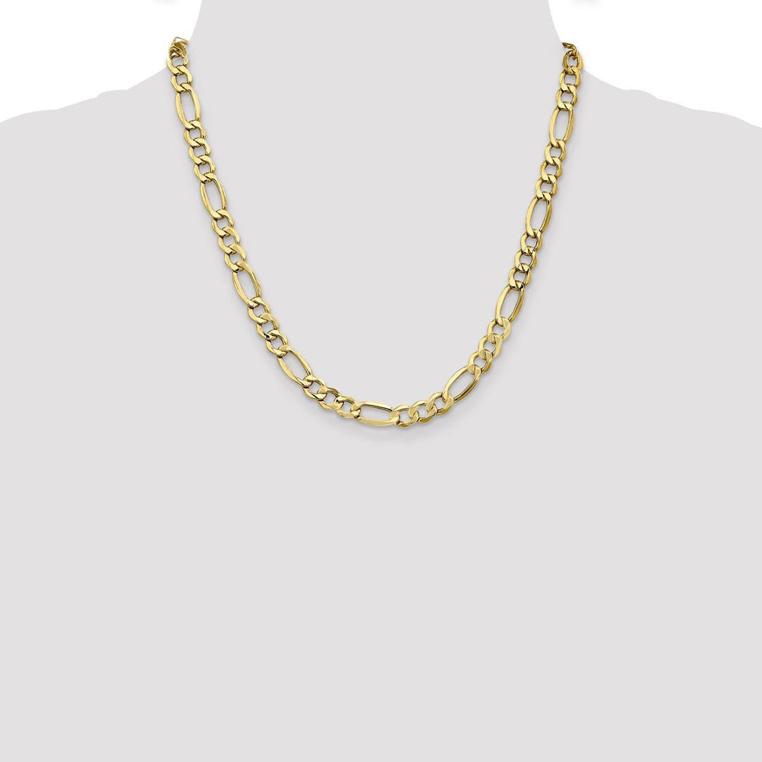 Gold 7.3mm Figaro Chain, 20