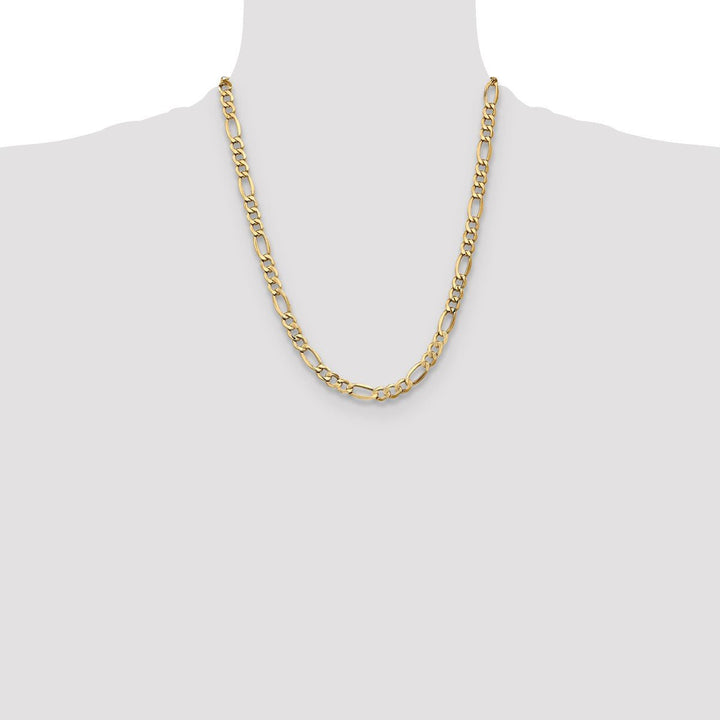 Gold 7.3mm Figaro Chain, 22" - Chain - Design Jewellers Edmonton