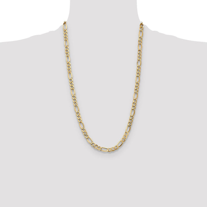 Gold 7.3mm Figaro Chain, 26" - Chain - Design Jewellers Edmonton