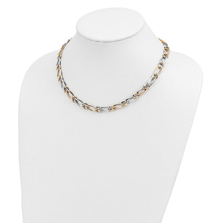 Gold 7.3mm Open Link Necklace, 17.5" - Necklace - Design Jewellers Edmonton