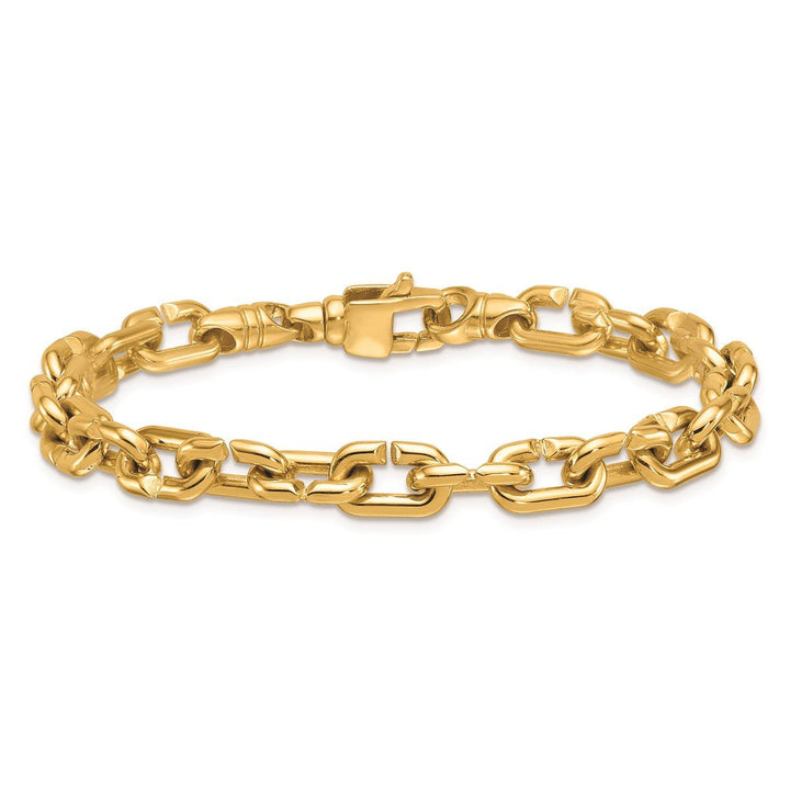 Gold 7.4mm Cable Bracelet, 8" - Bracelet - Design Jewellers Edmonton