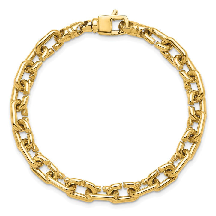 Gold 7.4mm Cable Bracelet, 8" - Bracelet - Design Jewellers Edmonton