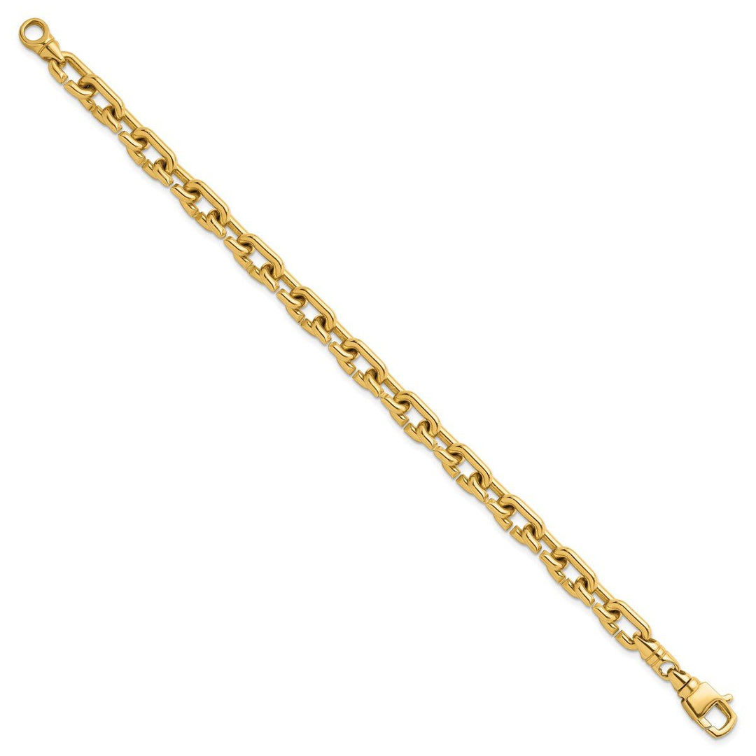 Gold 7.4mm Cable Bracelet, 8