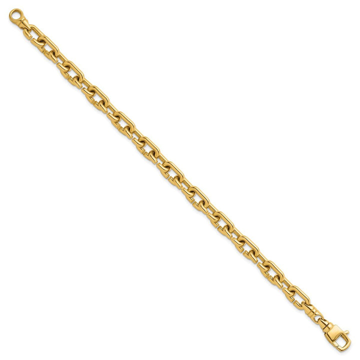 Gold 7.4mm Cable Bracelet, 8" - Bracelet - Design Jewellers Edmonton