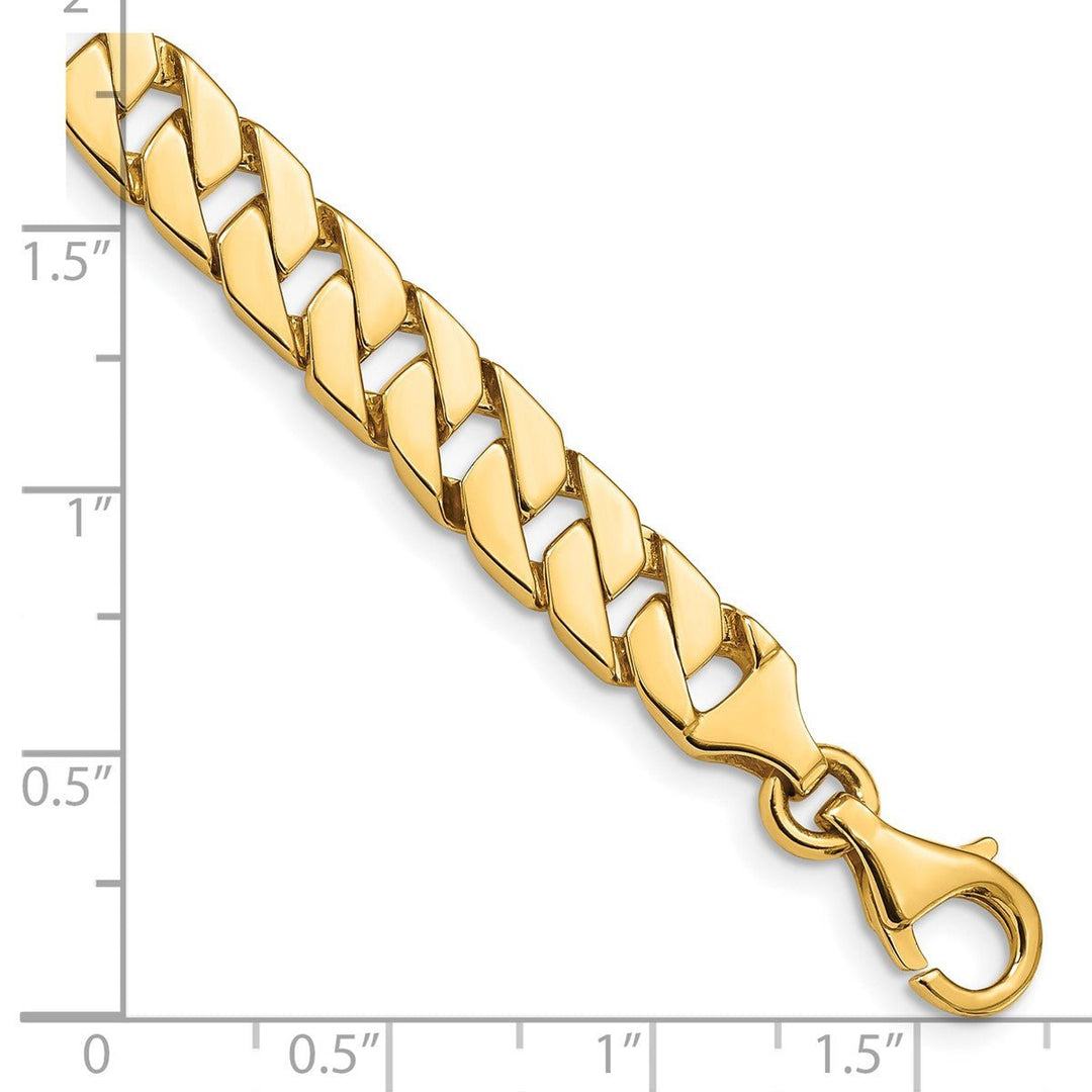 Gold 7.4mm Fancy Necklaces, 18