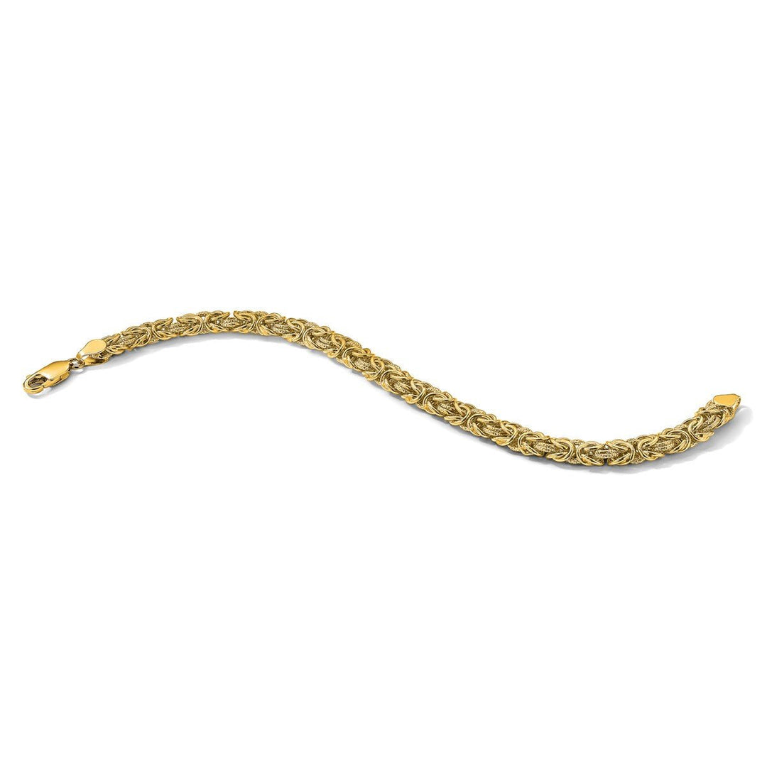 Gold 7.5mm Byzantine Bracelet, 7.5