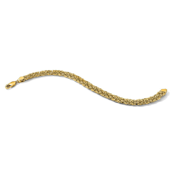 Gold 7.5mm Byzantine Bracelet, 7.5" - Bracelet - Design Jewellers Edmonton