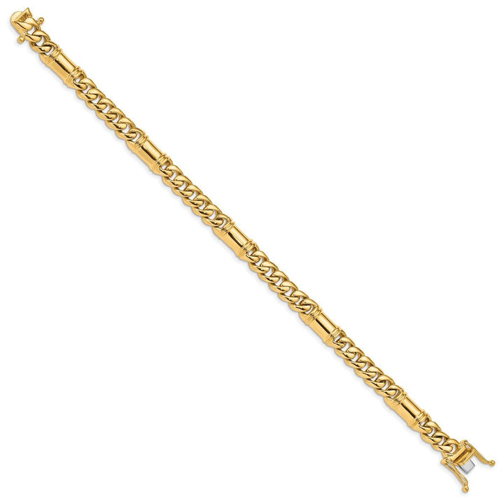 Gold 7.5mm Fancy Bracelet, 1" - Bracelet - Design Jewellers Edmonton