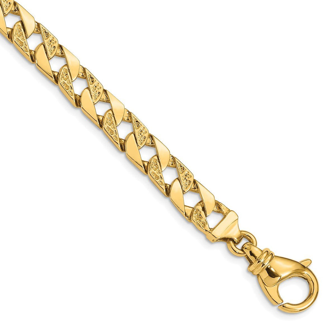 Gold 7.5mm Fancy Necklaces, 18"