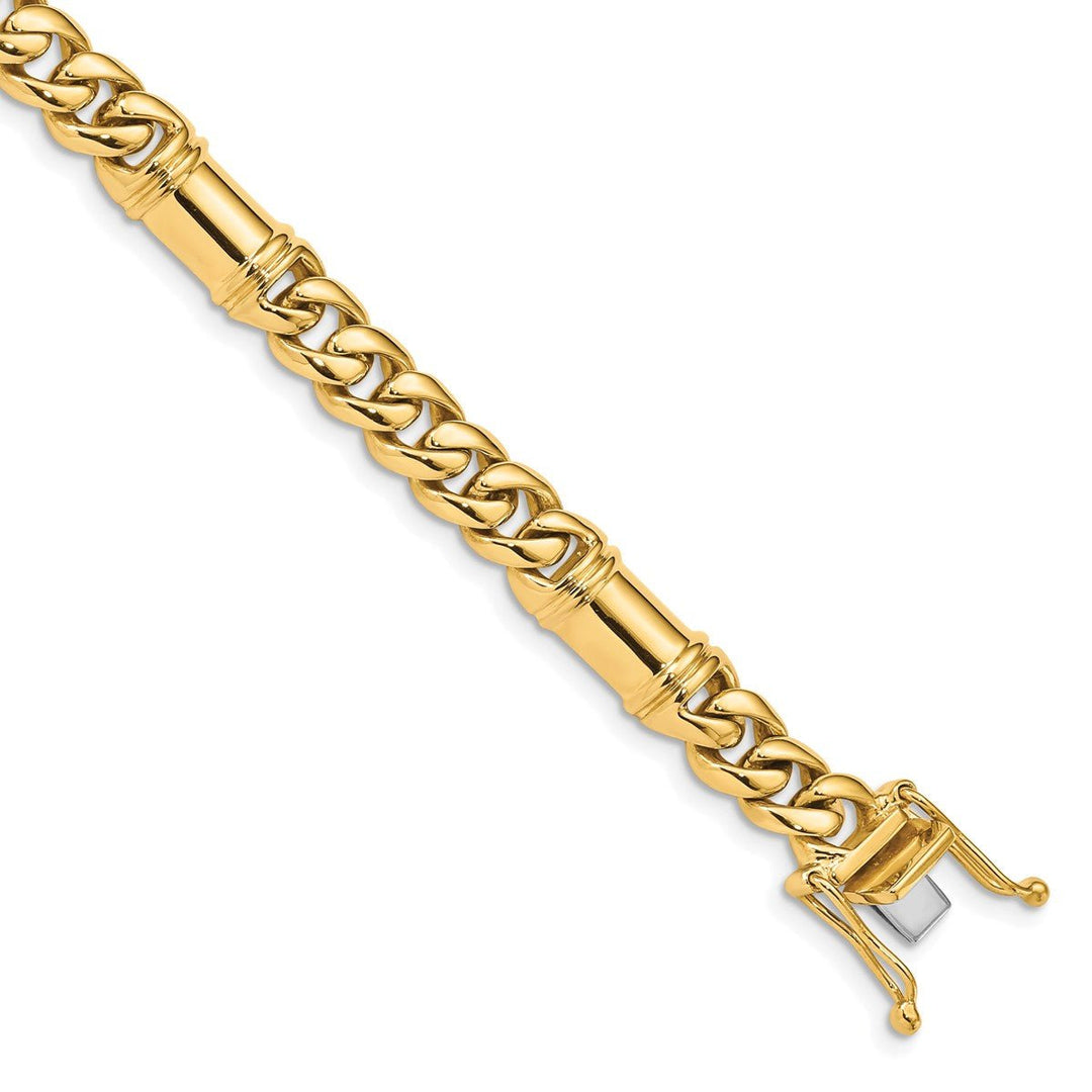 Gold 7.5mm Fancy Necklaces, 22"