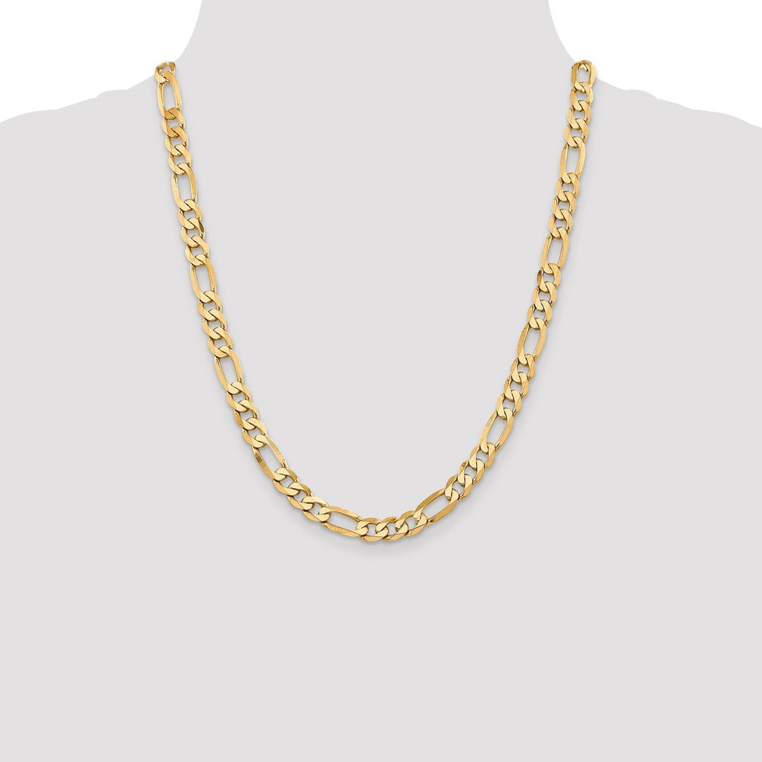 Gold 7.5mm Figaro Chain, 20