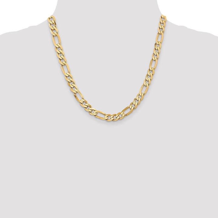 Gold 7.5mm Figaro Chain, 22" - Chain - Design Jewellers Edmonton