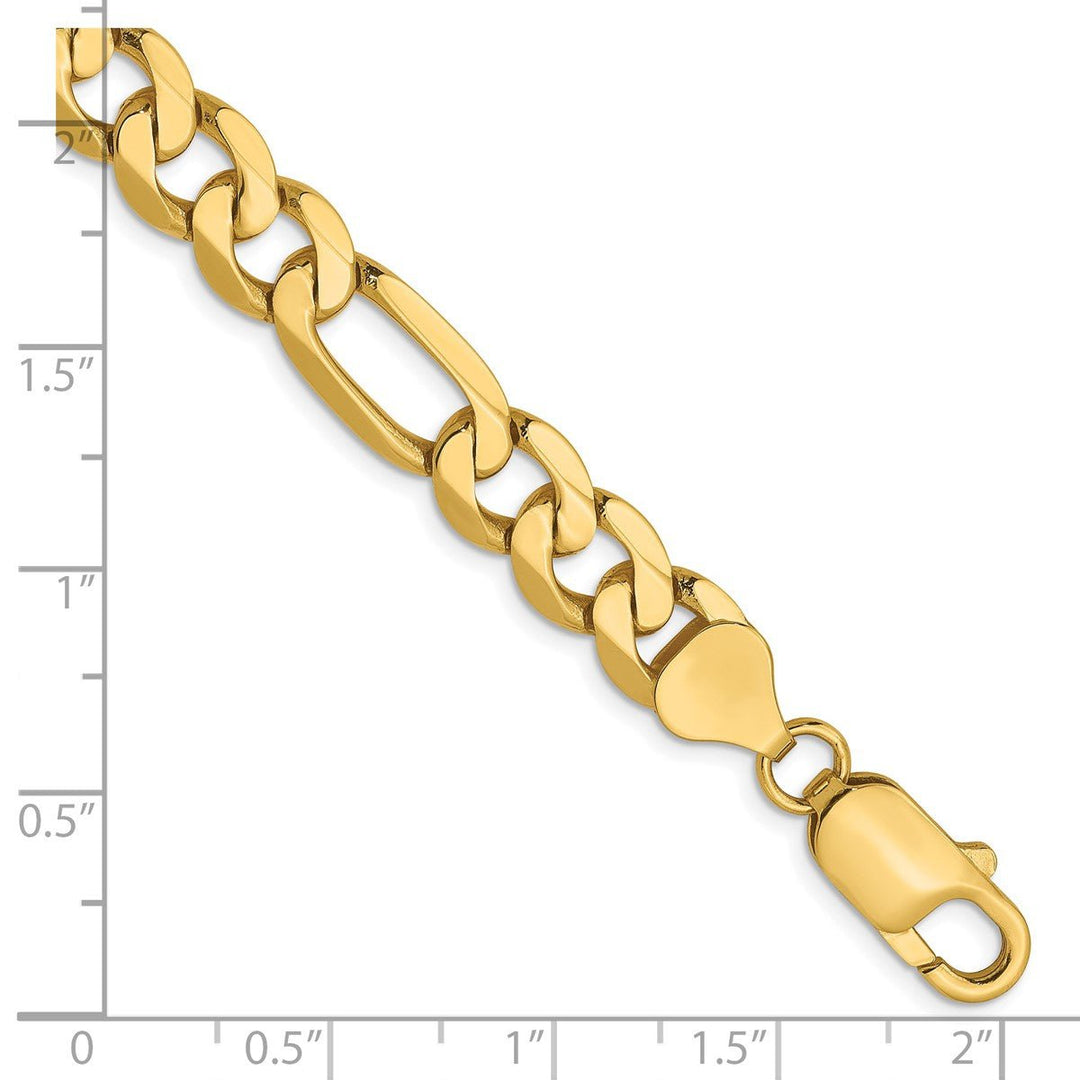 Gold 7.5mm Figaro Chain, 9
