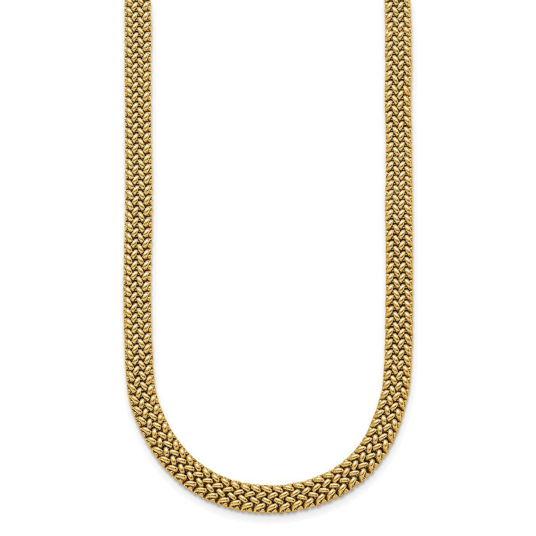 Gold 7.5mm Mesh Bracelet, 7