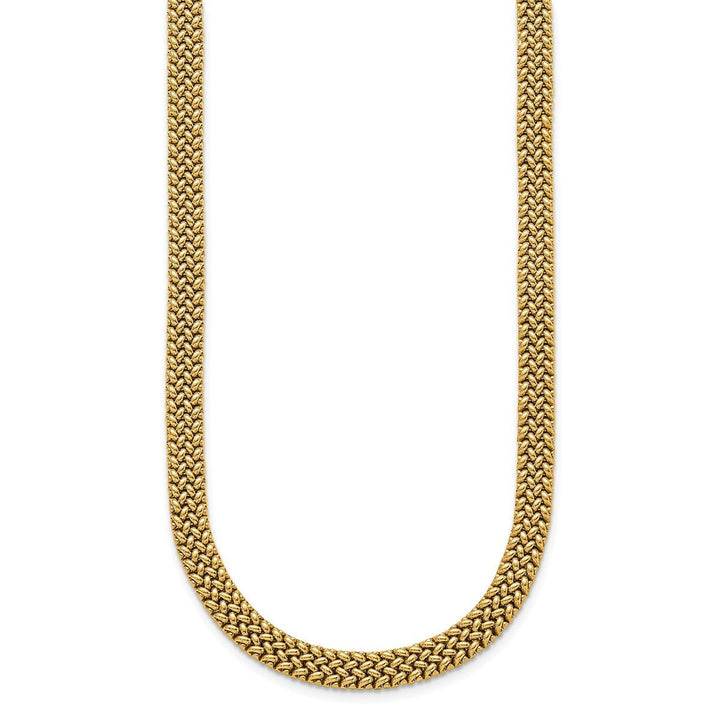 Gold 7.5mm Mesh Bracelet, 7" - Bracelet - Design Jewellers Edmonton
