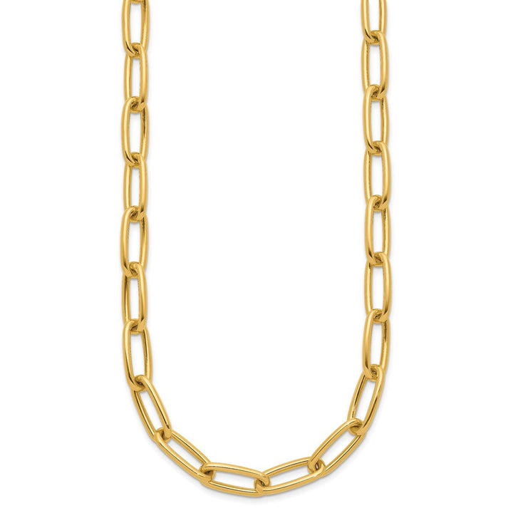 Gold 7.5mm Paperclip Chain, 18" - Chain - Design Jewellers Edmonton
