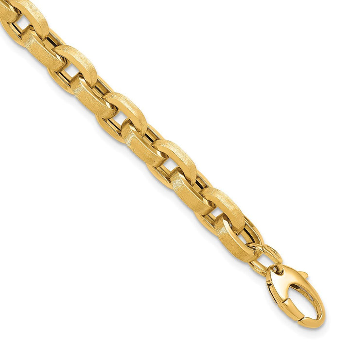 Gold 7.75mm Cable Bracelet, 8.25" - Bracelet - Design Jewellers Edmonton