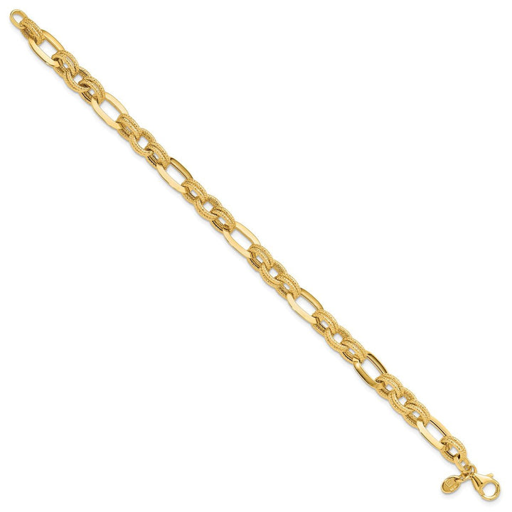 Gold 7.8mm Cable Bracelet, 7.5" - Bracelet - Design Jewellers Edmonton