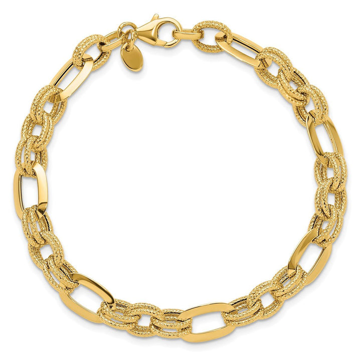 Gold 7.8mm Cable Bracelet, 7.5" - Bracelet - Design Jewellers Edmonton